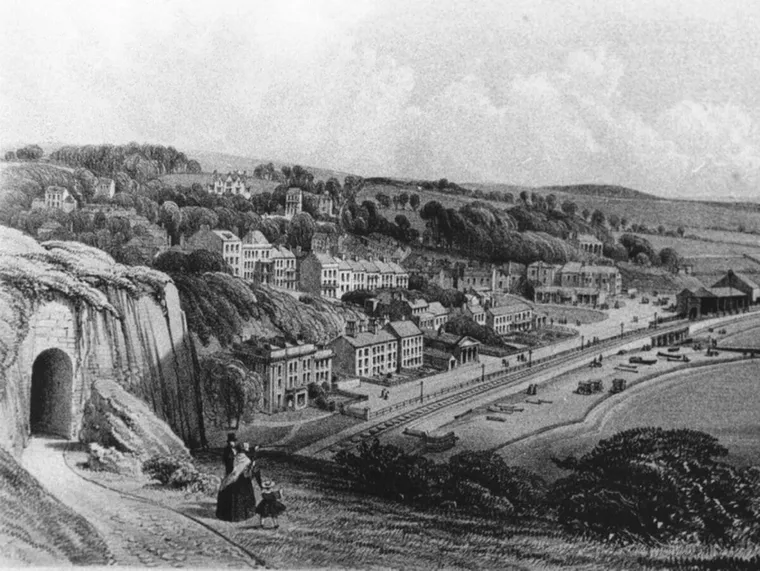 Old drawing of Dawlish