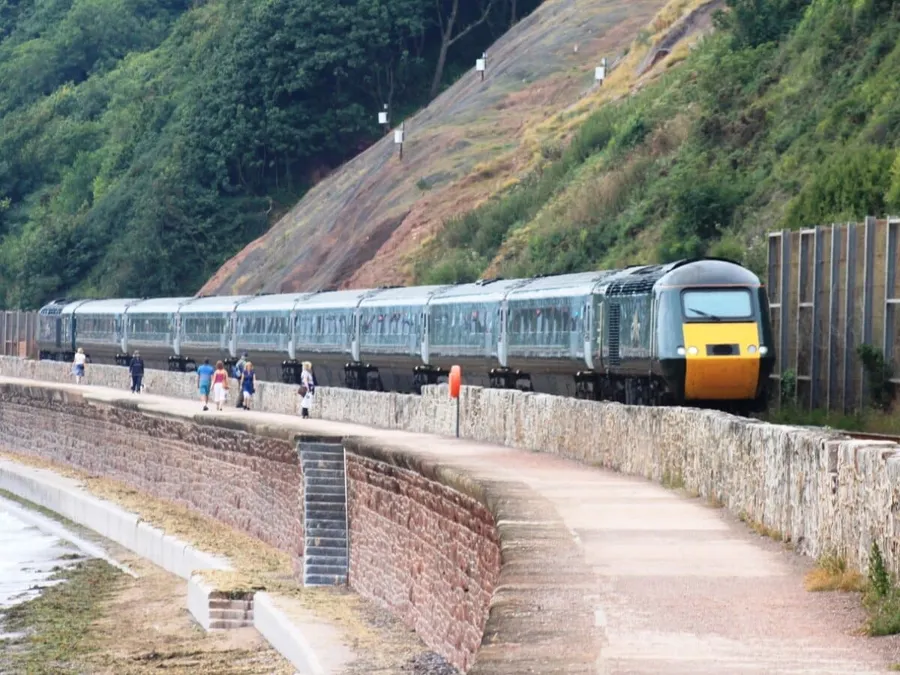 The South Devon Railway Sea Wall at Dawlish